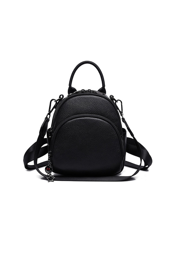 Genuine Leather Mini Backpack for Women - EDC Ready, Anti-Theft & Effortlessly Stylish
