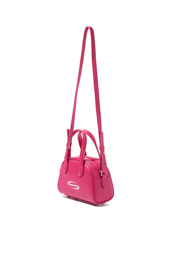 LIVEBOX Women's Mini Commuter Crossbody Bag in Rose Pink | PU