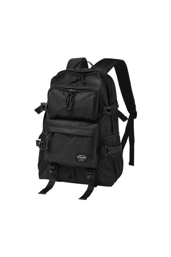 MCYS&JPN Large Black Backpack for Camping, Travel and School