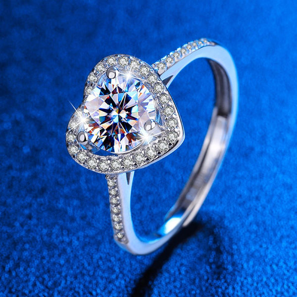 Heart Moissanite Ring - Your Love, Your Carat