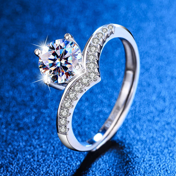 Princess Crown Moissanite Ring - Unleash Your Inner Royalty