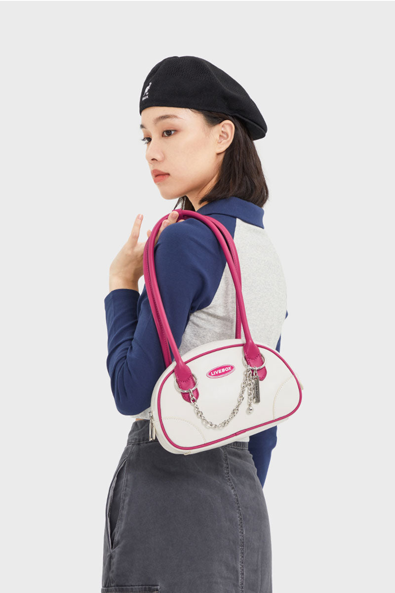 LIVEBOX Fashion Pu Shoulder Bag Boston Bag for Women Deowoo